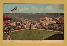 ``Bay View` Holiday Estate, Brixham, Torbay From Pavilion Lawn`- Postally Used-1962 - Harvey Barton Postcard.