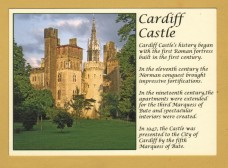 `CARDIFF CASTLE`- Postally Unused - Celtic Camera Postcard.