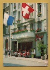 `Hotel Continental, 6002 Lucerne (Switzerland)`- Postally Used-1970 - Hotel Postcard.