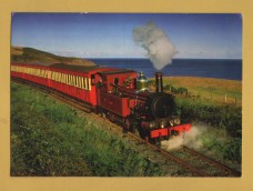 `Isle of Man - Ancient Castles, Living History and Regular Time Travel`- Postally Unused - Isle of Man Dept of Tourism Postcard.