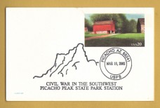 `Civil War in the Southwest, Picacho Peak State Park Station`- Postally Used-2002 - USPS Postcard.