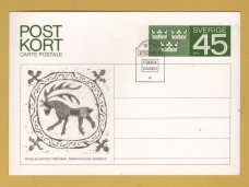 `Sweden - Pre-Printed 45 Ore Postcard`- Postally Used-1969 - Post Office Postcard.