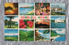`Honolulu, Hawaii` - Multiview - Postally Unused - Plastichrome Postcard