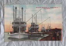 `Mississippi Steamboats At Landing Foot Of Canal Street` - Postally Unused - Lipsher Speciality Co. Postcard