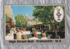 `High Street Mall, Freemantle, W.A.` - Postally Used - Freemantle February 2 1987 Postmark with Slogan - Scott Four Colour Print Postcard