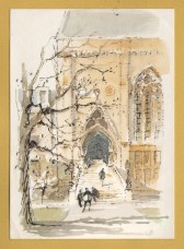 `Balliol College (The Hall Staircase, Garden Quad) Oxford` - Postally Unused (although message written to rear) - Royal Academy of Arts Postcard.