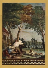`Venice - Villa Valmarana - `Rest of Peasants by Giandomenico Tiepolo`` - Postally Unused - Kina Italia Postcard.
