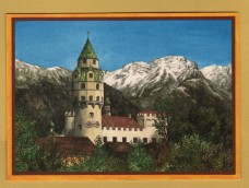 `Austrial - `The Mint Tower in Tyrol by Rene Rietmeyer` - Postally Unused - Rene Rietmeyer Postcard.