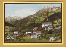 `Austria - `Oetz in Tyrol with Tschirgant, 2370m by Rene Rietmeyer`` - Postally Unused - Rene Rietmeyer Postcard.