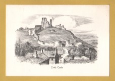`Corfe Castle - Pencil Etch` - Postally Unused - Judges Postcard.