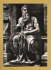 `Rome - Moses by Michelangelo` - Postally Unused - Producer Unknown Postcard.