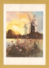 `Alford Mill by David Cuppleditch` - Postally Unused - Charles Skilton & Fry Postcard.