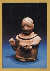 `Upper Half of a Figure, Owo c15th cent - National Museum, Lagos` - Postally Unused - Detroit Institute of Arts Postcard. `Upper Half of a Figure, Owo c15th cent - National Museum, Lagos` - Postally Unused - Detroit Institute of Arts Postcard.