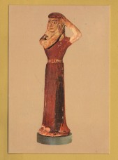 `Santorini Museum - `Archaic Figurine of a Woman`` - Postally Unused - Delta Postcard.