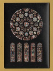 `Chartres - Southern Rose XIII` - Postally Unused - Lyoncolor Postcard.