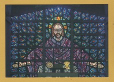 `The Window in the Blessed Sacrement Chapel at Buckfast Abbey` - Postally Unused - Buckfast Abbey Postcard.