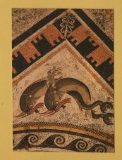 `Cyclades - Mosaic Floor from Delos` - Postally Unused - Hannibal Postcard.