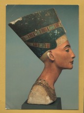 `Bust Of Queen Nefertite - New Kingdom, 18th Century c1340 BC` - Postally Used-1995 - Egyptian Museum Berlin Postcard.