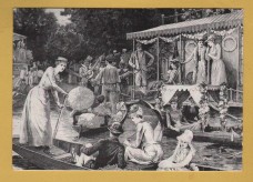 `Henley Royal Regatta, Cartoon `The Golden Days` from the Graphic 1891` - Postally Used-1995 - Publisher Unknown Postcard.