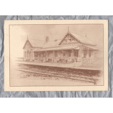 `The Railway Station (1904) and Coffee Shop, Port Erin, Isle of Man` - Postally Used - Isle Of Man ? ? 1993 Postmark - D.J Allen Postcard