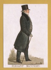 ``Elegant Manners` - Charles Manners-Sutton, Speaker of the House of Commons, 1817/32 by Richard Dighton` - Postally Unused - Morab Library Postcard.