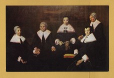 `Haarlem, Frans Hals Museum - Regentesses of the Old Man 1664 by Frans Hals` - Postally Unused - Museum Postcard.