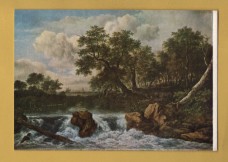 `Amsterdam, Rijksmuseum - The Waterfall by Jacob van Ruisdael` - Postally Unused - Museum Postcard.