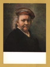 `Last Known Self Portrait by Rembrandt` - Postally Unused - Mauritshuis Postcard.