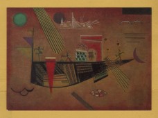 `Moody 1930 by Wassily Kandinsky` - Postally Unused - Boyman`s-van Beuningen Museum Postcard.