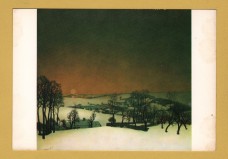 `Snow in Flanders by Valerius de Saedeleer` - Postally Unused - Antwerp, Royal Museum of Fine Art Postcard.