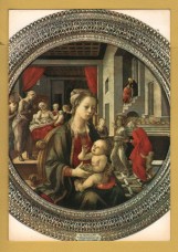 `Florence - Palatine Gallery in the Pitti Palace - `Madonna with Child by Filippo Lippi`` - Postally Unused - Nova LVX Postcard.