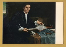 `Venice Academy Galleries - `Picture of a Youth by Lorenzo Lotto`` - Postally Unused - Girotto B Postcard.