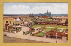 `The Piazza & Bathing Pool, Skegness` - Postally Unused - J.Salmon Postcard.