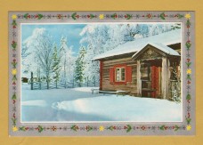 `Merry Christmas and Happy New Year`- Swedish Card - Postally Used-1967 - SGV Postcard.