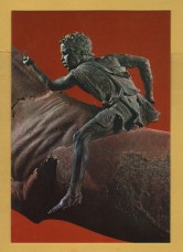 `ATHENS - National Arch. Museum - Detail of Bronze Racehorse with Small Jockey (2nd cent BC)` - Postally Unused - Isaias & Co Postcard.