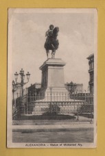 `Alexandria - Statue of Mohamed Aly` - Postally Unused - The Cairo Postcard Trust Postcard.