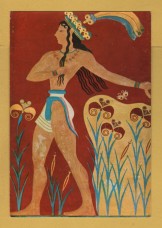 `Knossos - The Prince with the Lilies` - Postally Unused - Andreas S.Eleftheriadis Postcard. `Knossos - The Prince with the Lilies` - Postally Unused - Andreas S.Eleftheriadis Postcard.