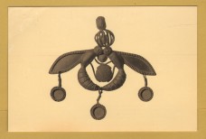 `Heraklion Museum - Necklace Accessory with Hornets on Honeycomb, from Malta 17th cent BC` - Postally Unused - C.Tziropoulous Postcard.