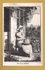 `The Lace Maker - Unknown Artist` - Postally Unused - Producer Unknown Postcard.