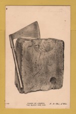 `Tower of London - The Block and Axe` - Postally Unused - H.M.Office of Works Postcard.