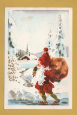 `Merry Christmas and Happy New Year`- Swedish Card - Postally Used-1967 - Producer Unknown Postcard.