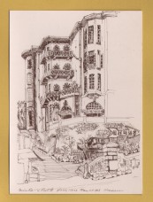 `Hong Kong - A Building in Caine Road, Hong Kong by Charles D.Hoeppner` - Postally Unused - City Museum & Art Gallery Postcard.