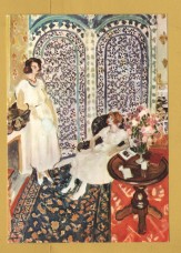 `Matisse - The Moorish Screen by Henri Matisse` - Postally Unused - Mondadori International Postcard.
