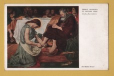 `Christ Washing St Peter`s Feet` - Postally Unused - Medici Society Ltd Postcard
