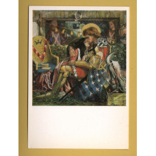 `The Wedding of St George and Princess Sabra 1857 - Dante Gabriel Rossetti` - Postally Unused - Tate Gallery Postcard.