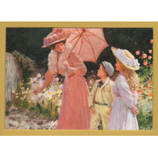 `Summer In The Garden - Percy Tarrant` - Postally Unused - The Medici Society Ltd Postcard.