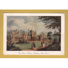 `The Royal Pavilion, Brighton, West End - Engraved by T.Sutherland` - Postally Unused - K.J.Bredon`s Bookshop Postcard.