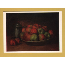 `Still Life: Apple and Pomegranate - Jean Desire Gustave` - Postally Unused - National Gallery Postcard.