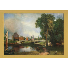 `Dedham Mill - John Constable` - Postally Unused - The Medici Society Postcard.