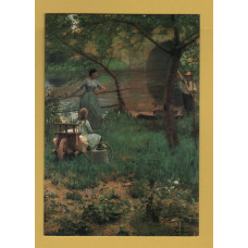 `Under The Cherry Tree (detail) - Sir John Lavery` - Postally Unused - The Medici Society Postcard.